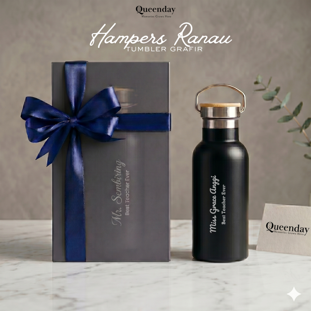 [FREE GRAFIR] HAMPERS TUMBLER RANAU CUSTOM NAMA KADO TEACHER HADIAH PERPISAHAN GURU KENANG-KENANGAN 