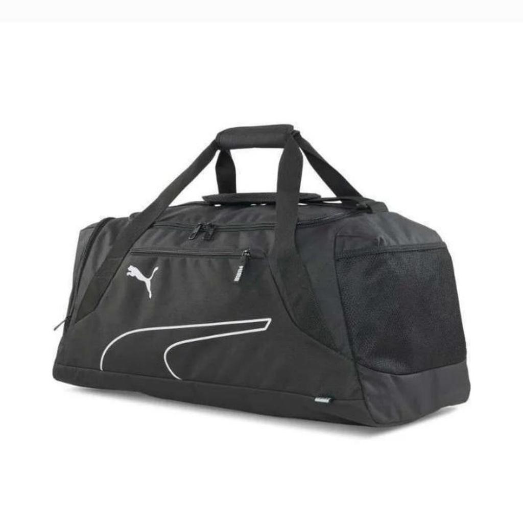 Tas Puma Fundamentals Sport Bag M Black 07923701