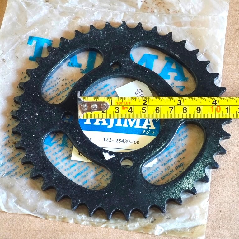(42AB) GEAR BELAKANG V80 v75 l2g l2 super yb100 rx100 kualitas ori oem tahun lama 39t yamaha tajima 