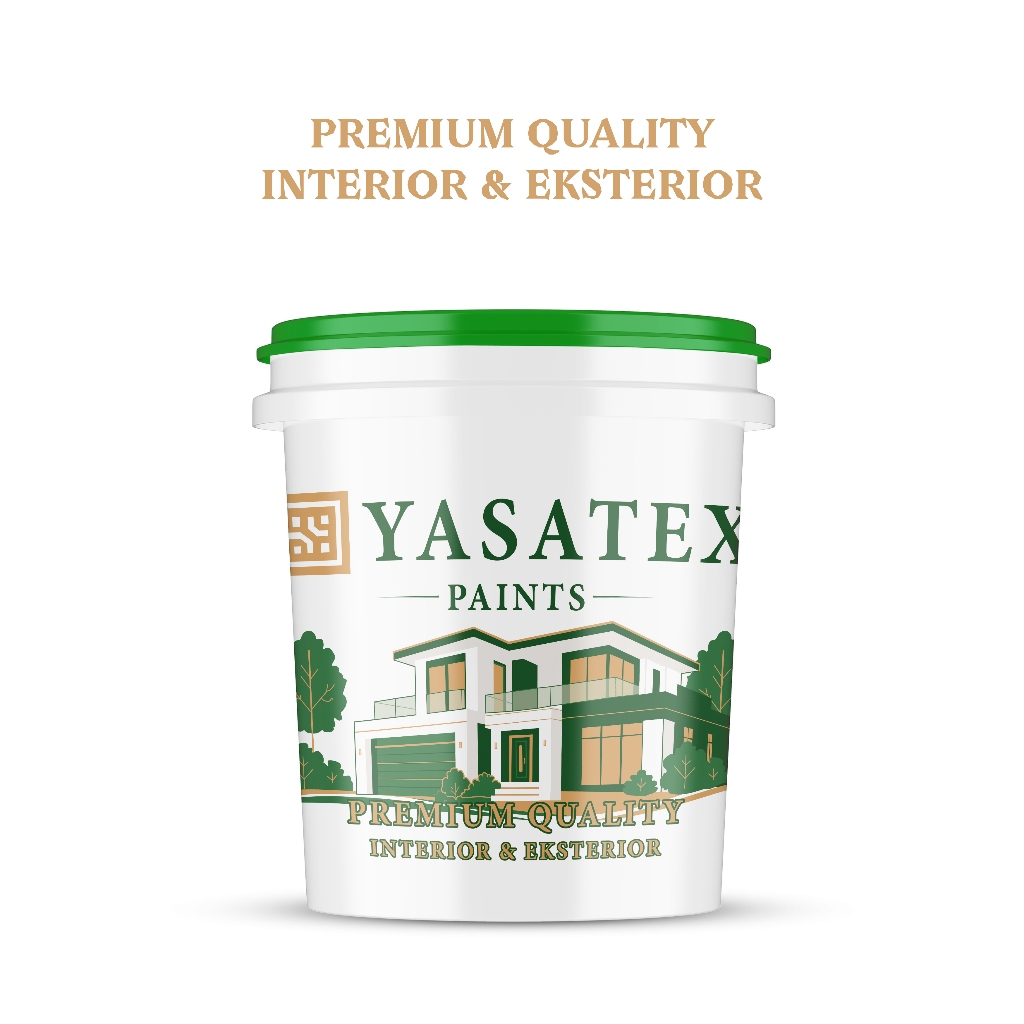 Yasatex - Cat Tembok 20Kg Dinding Dalam Rumah Tembok Indoor Anti Jamur dan Lembab Ember Besar