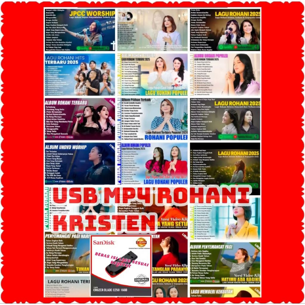 USB MP4 LAGU ROHANI TERBARU 2025-USB MP3 LAGU ROHANI TERBARU 2025-FLASHDISK LAGU ROHANI KRISTEN