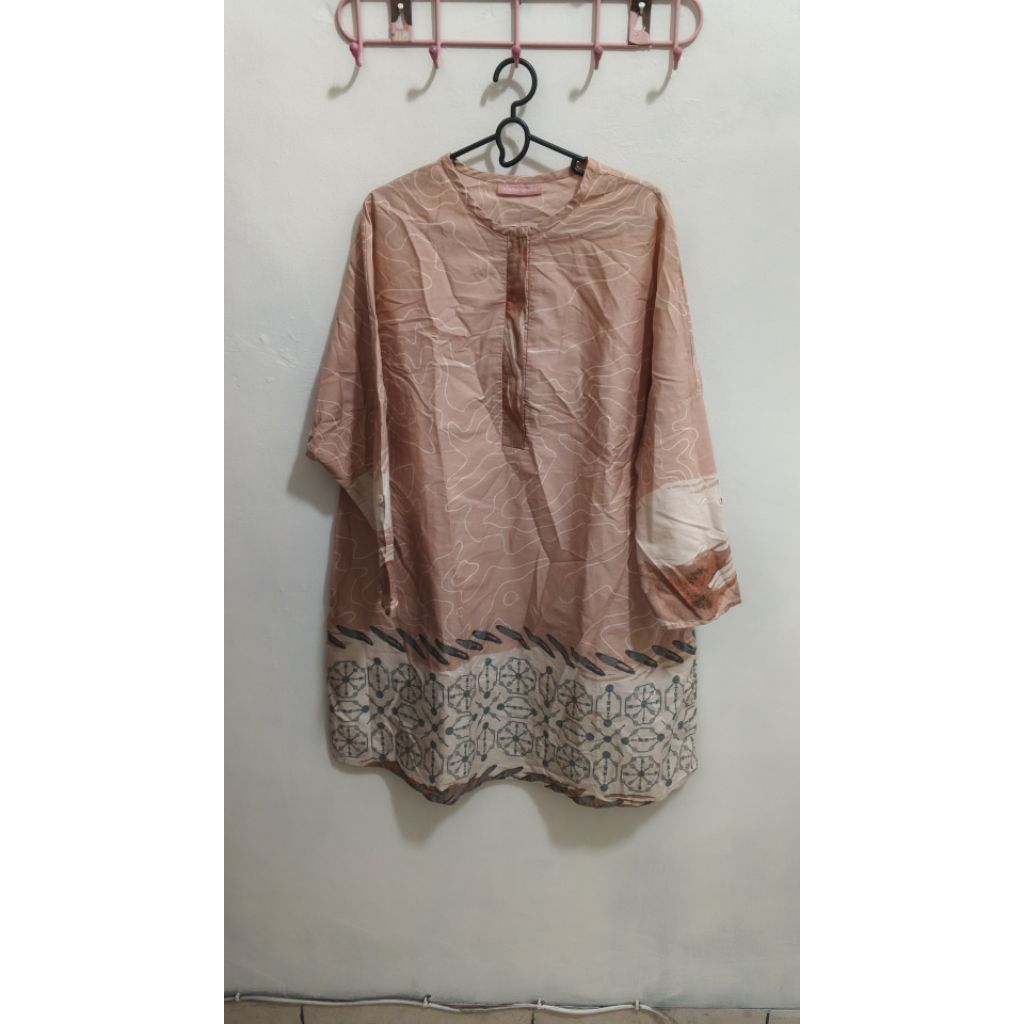 Tunik Blouse Blus Atasan Batik Wanita Ria Miranda Preloved PL Bekas