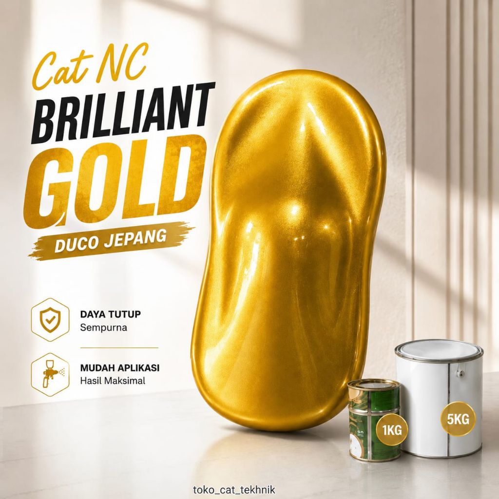 Cat NC Brilliant Gold Duco Jepang - Cat besi kayu