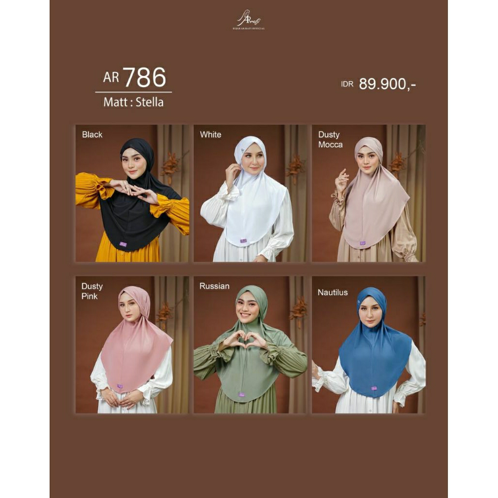 AR 786/BERGO NON PET/HIJAB ARRAFI