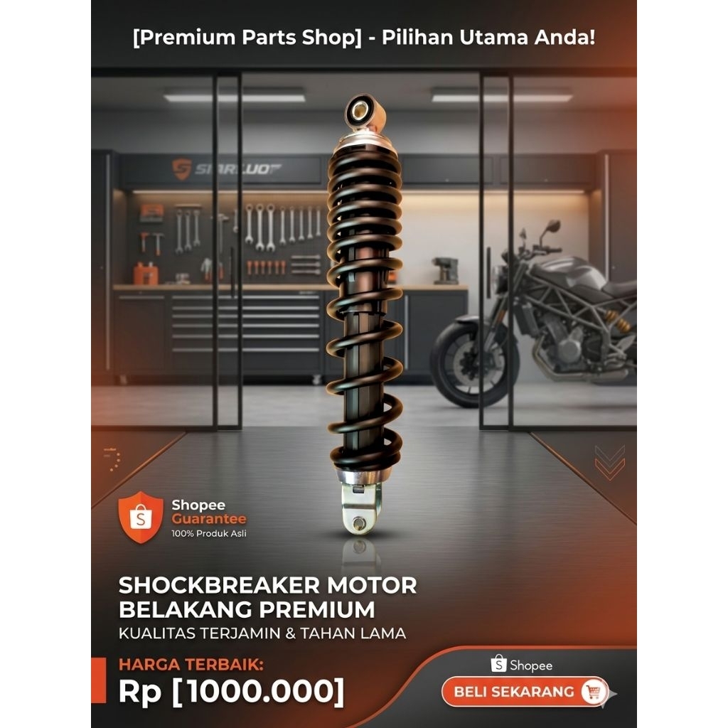 Shok belakang Honda beat