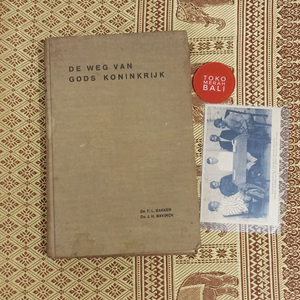 Buku De Weg van Gods Koninkrijk by FL Bakker bonus kartu pos pertemuan gereja di Yogyakarta 1940s Hi