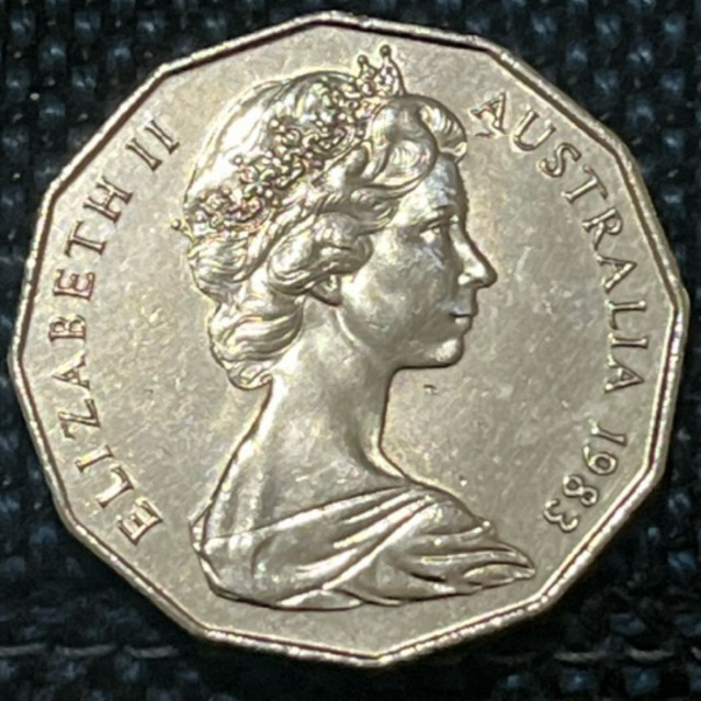 KOIN ELIZABETH II AUSTRALIA 1983 50 SEN