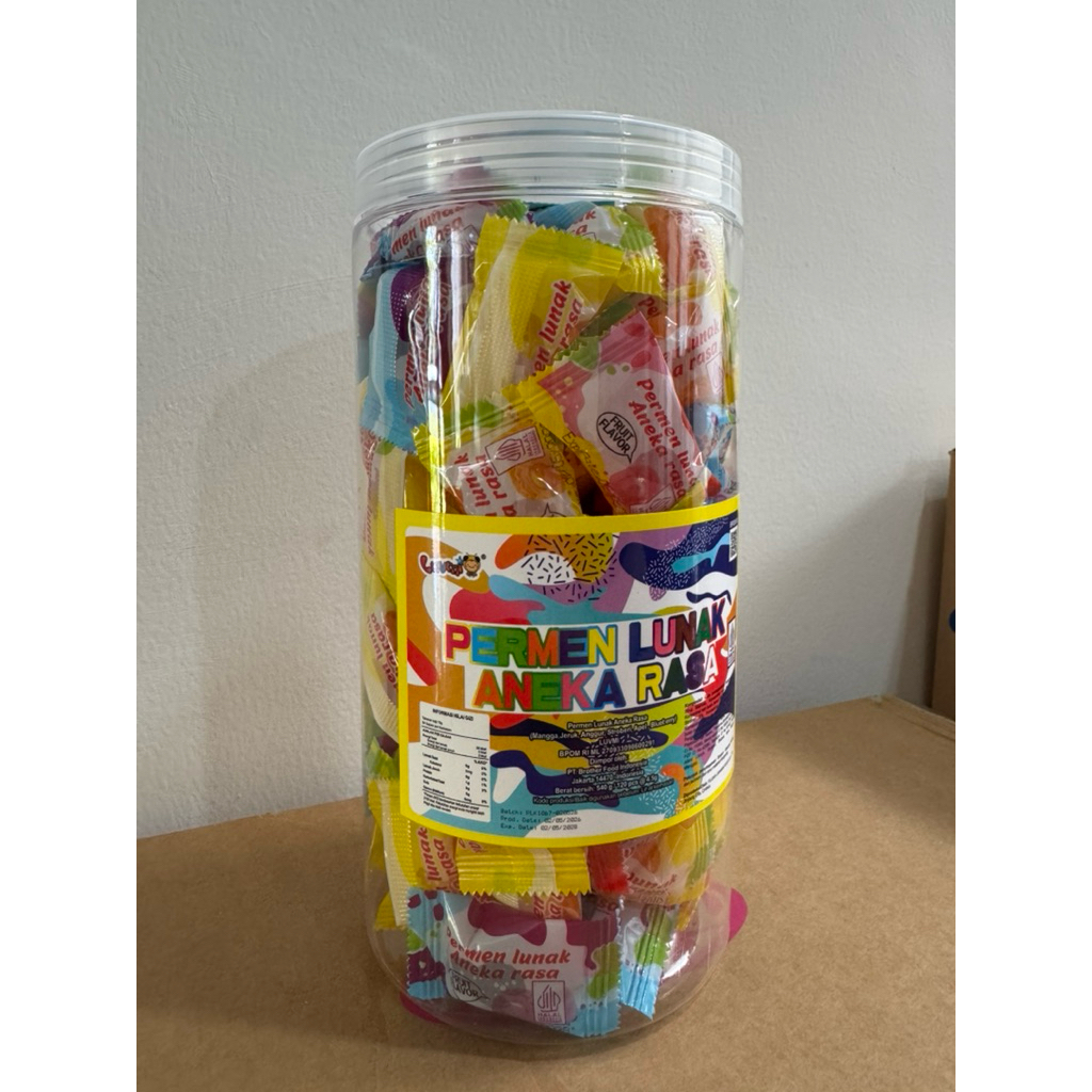 LUVMI - PERMEN LUNAK ANEKA RASA (1 TOPLES ISI 120 PCS)
