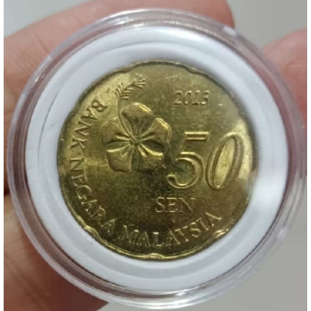 Mancanegara Uang Logam Kuno Malaysia 50sen untuk Mahar dan Koleksi Numismatik