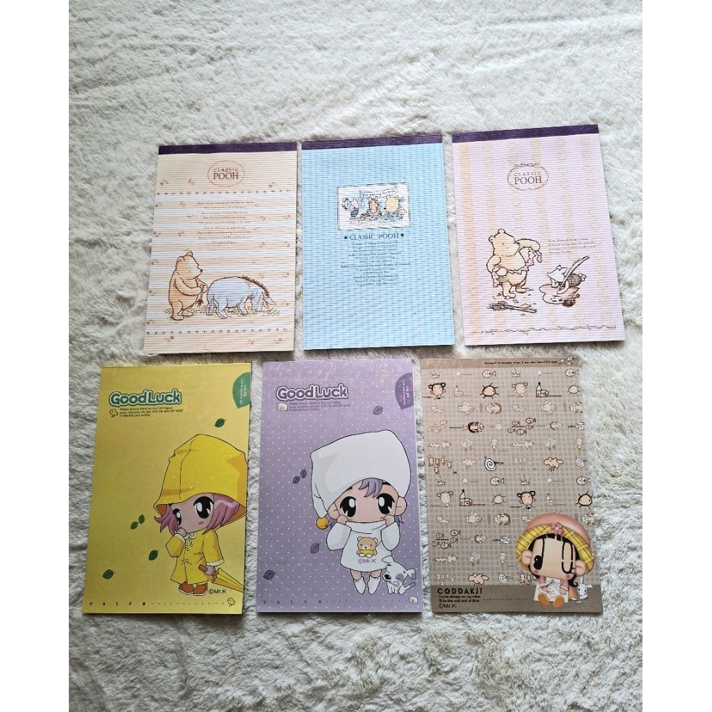 Letter Pad Pooh & Girl with 12 Design sheet and Photography Letter Pad 27 design