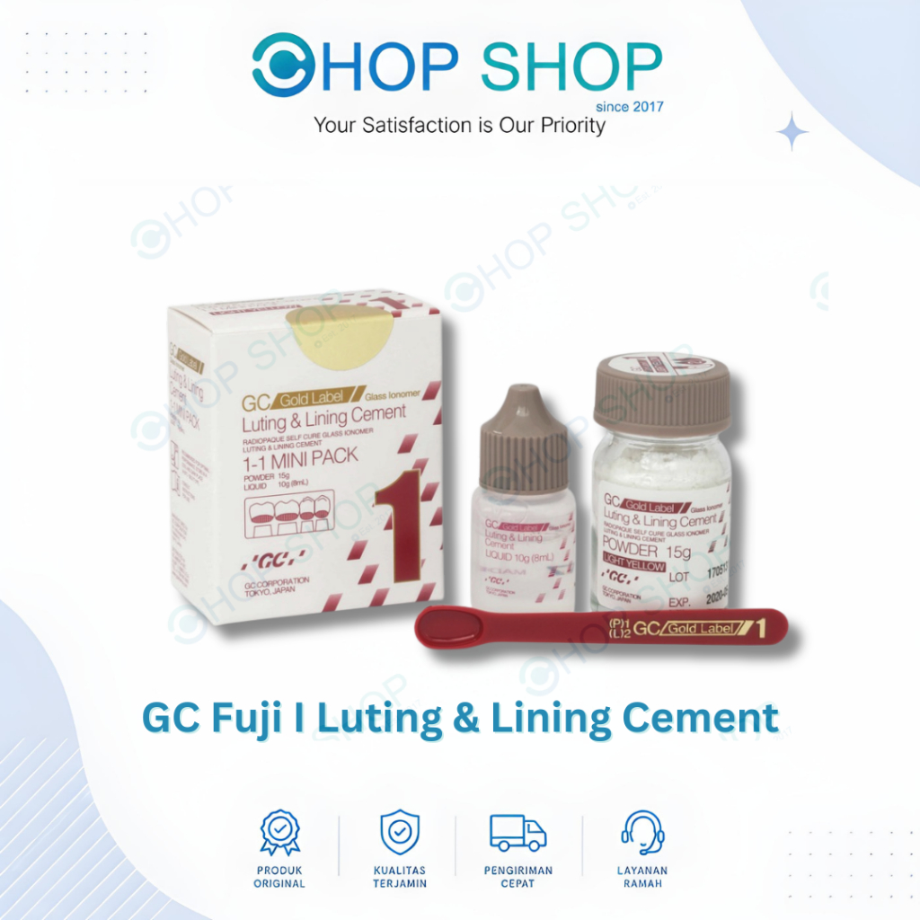 ORIGINAL GC Fuji I Luting Lining Big dan Mini Pack - Fuji 1 Mini Fuji 1 Big Large Semen Sementasi Zi