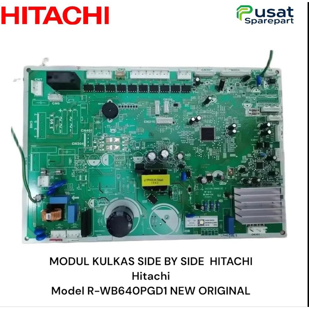 MODUL KULKAS SIDE BY SIDE  HITACHI Hitachi Model R-WB640PGD1 NEW ORIGINAL