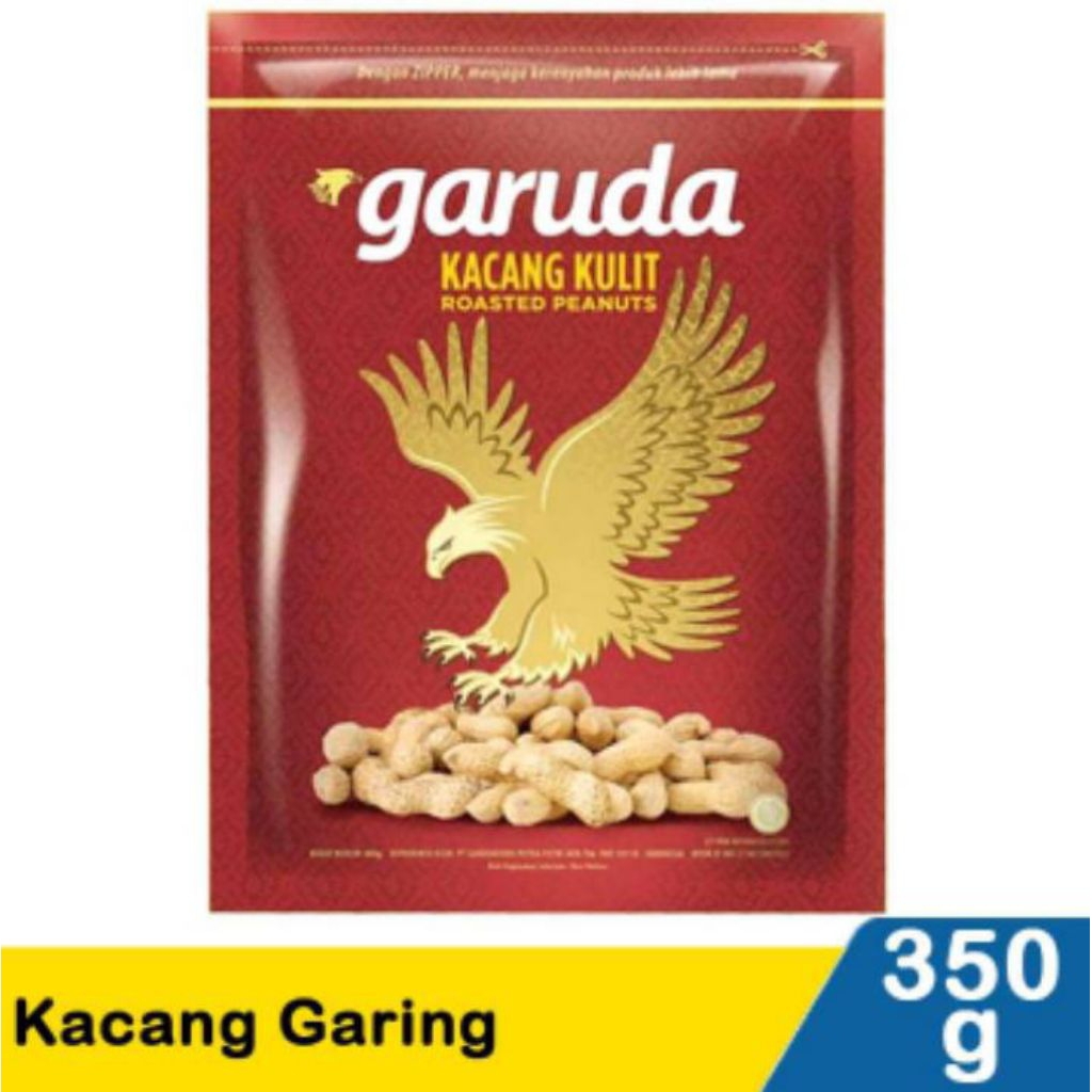 [KEMASAN BESAR] Kacang Kulit Garuda 350gr - Garing, Renyah, Tanpa Minyak