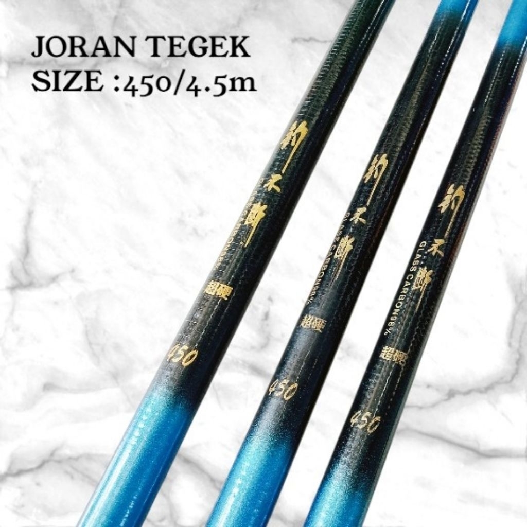 RF00  Joran Tegek Pancing 450/4.5m Berkualitas Tinggi Serat Fiber Composite & Super Ringan