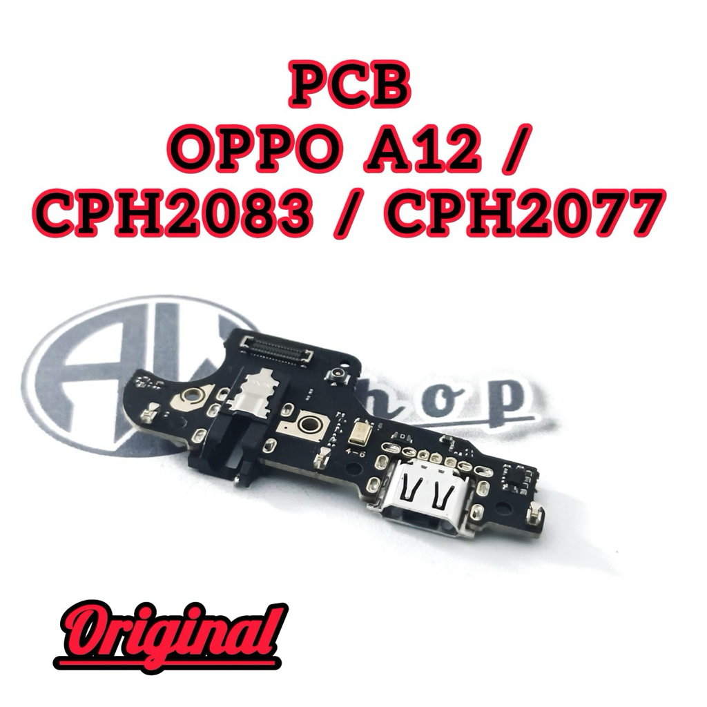 CONNECTOR CHARGER OPPO A12 / A12 2020 ORI PAPAN KONEKTOR CAS FLEXIBLE CAS PCB BOARD OPPO A12 / A12 2