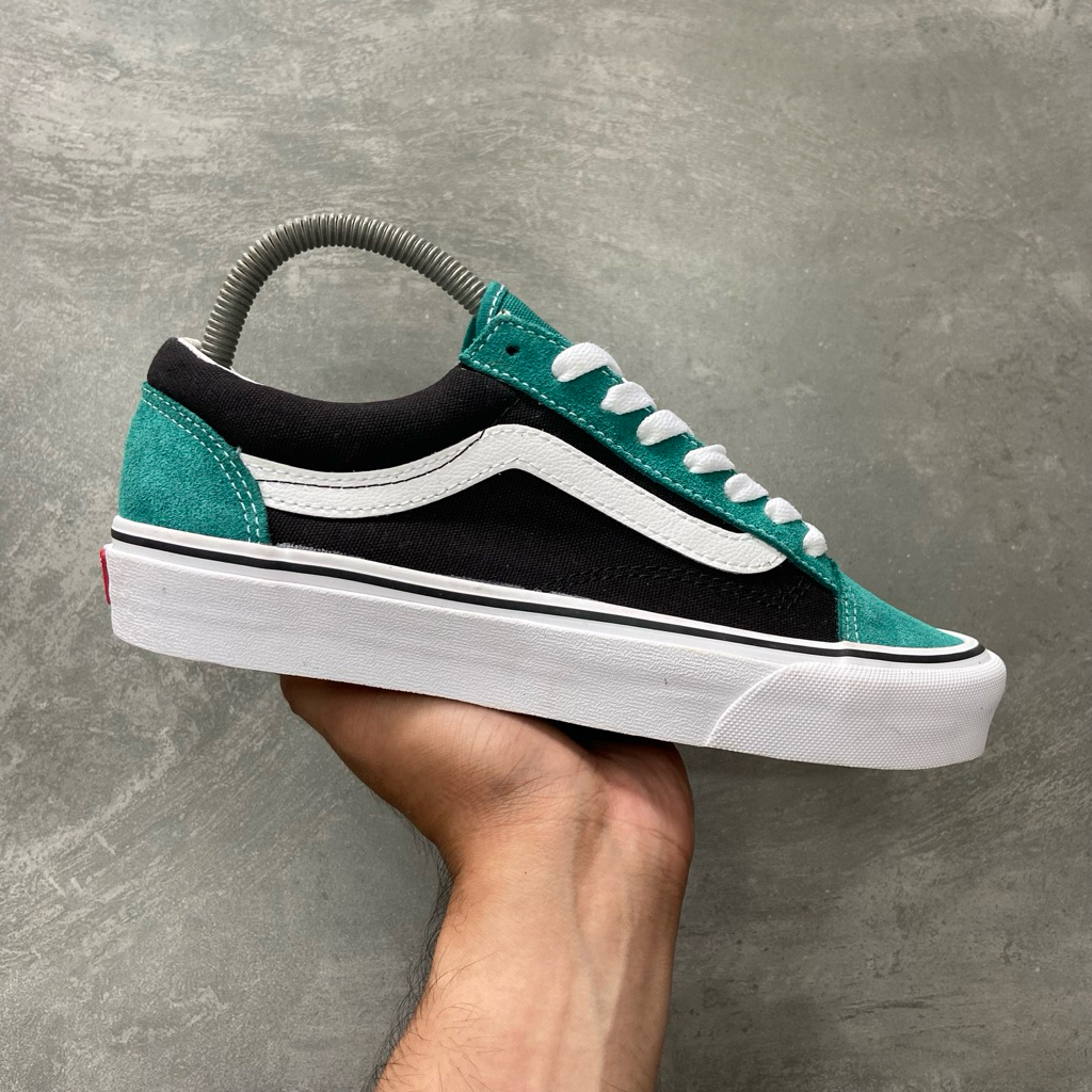 [Size 38.5] Rare Vans Style 36 Vintage Suede ‘Tidepool Black’ (VN0A3DZ3XMR) Second Original Kondisi 