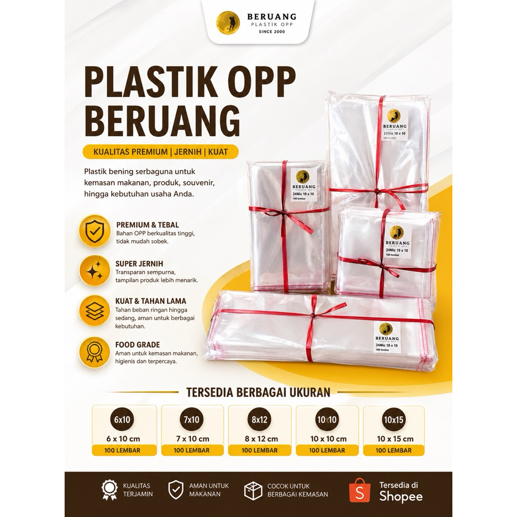 Plastik OPP Beruang