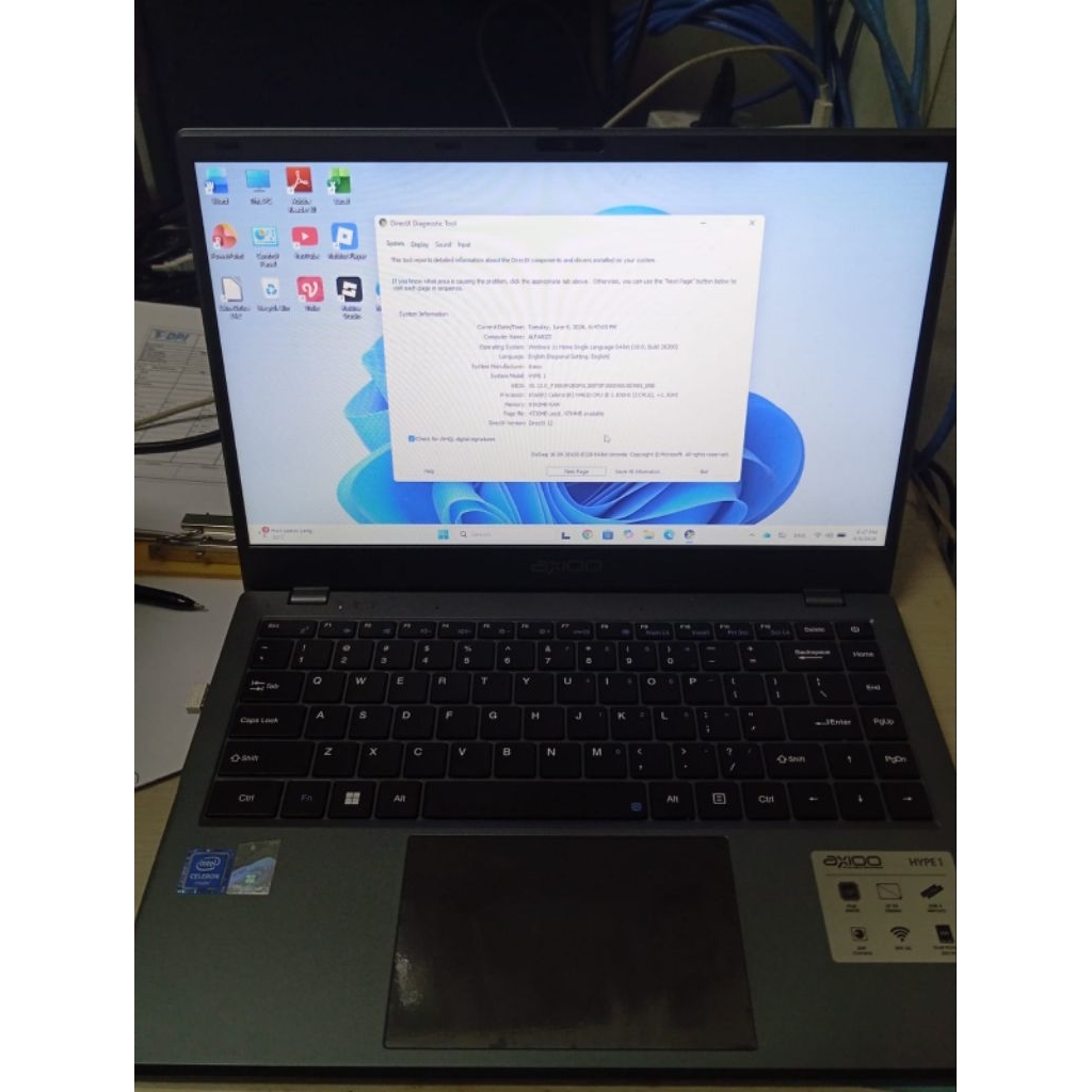 laptop Axioo slimbox hype 1