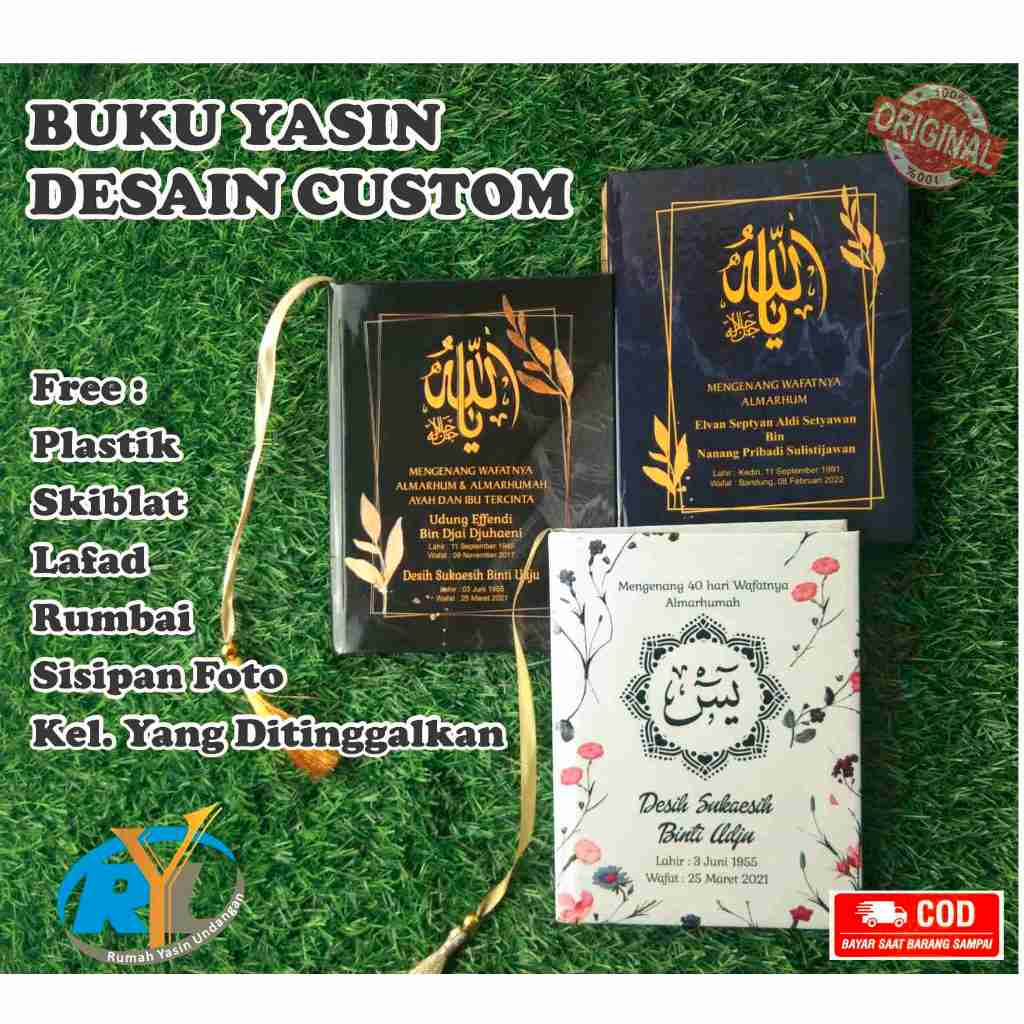 BUKU YASIN DESAIN CUSTOM