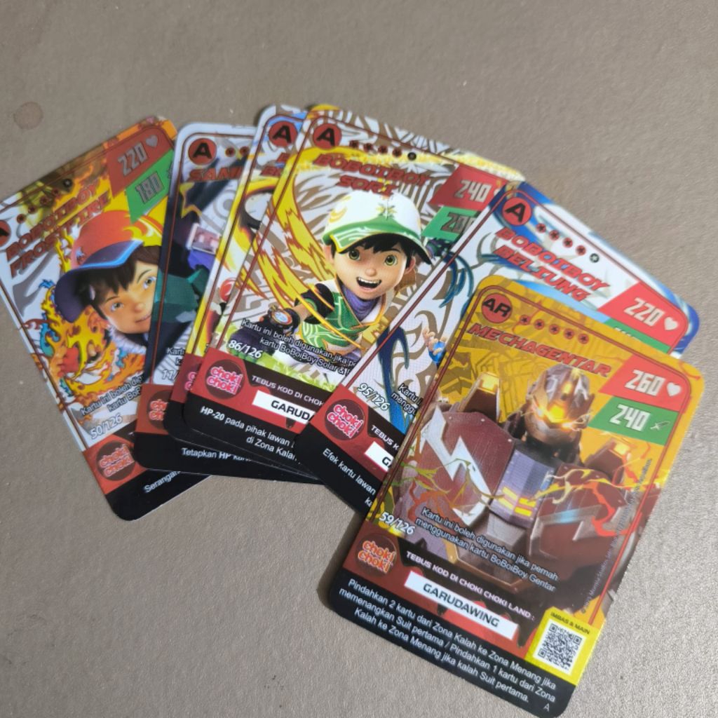 Kartu Hologram Boboiboy Asli - Monsta Galaxy Card Original Original