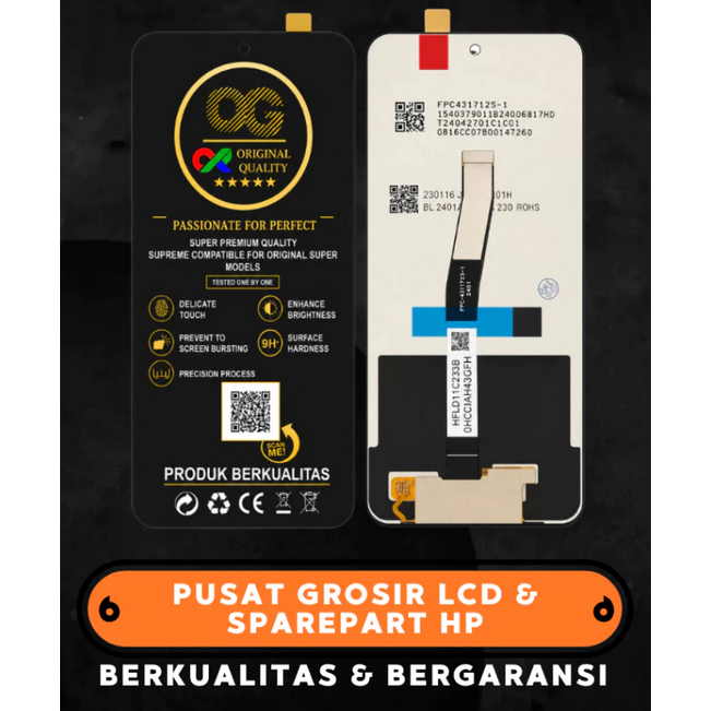 LCD TOUCHSCREEN XIAOMI REDMI NOTE 9 PRO / NOTE 9S ORI FULLSET / LCD REDMI NOTE 9S