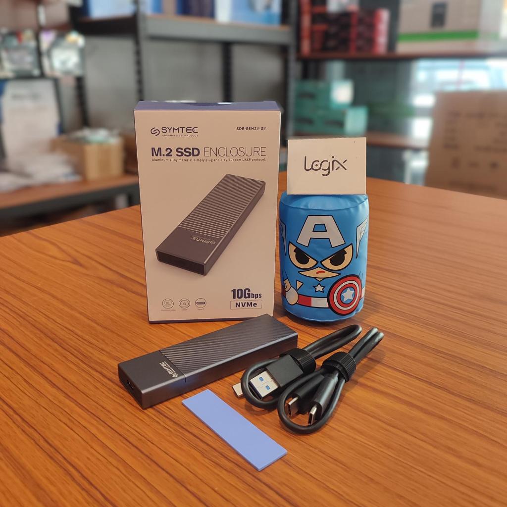 SYMTEC NVME SSD USB 3.1 Type C Enclosure - NVME Case / Enclosure