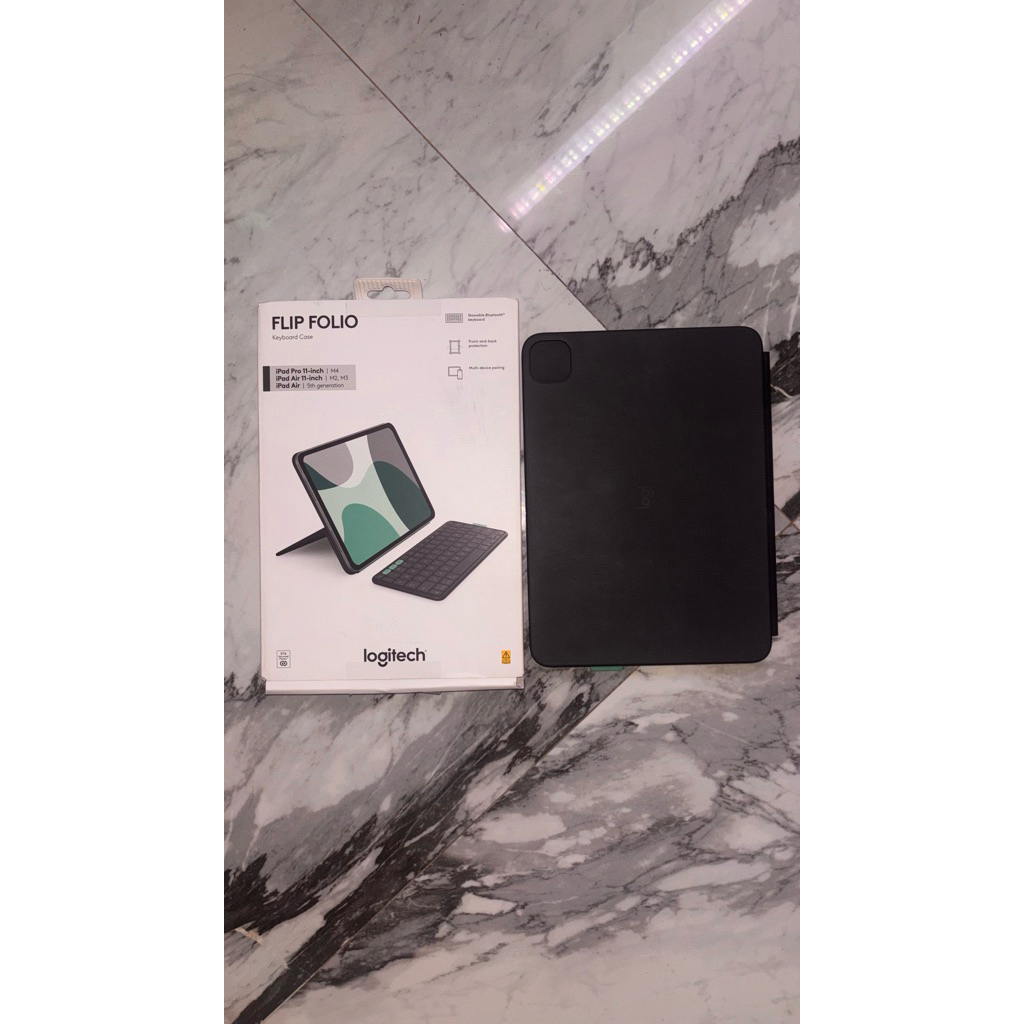 Keyboard Ipad Logitech Flip Folio (Nego)
