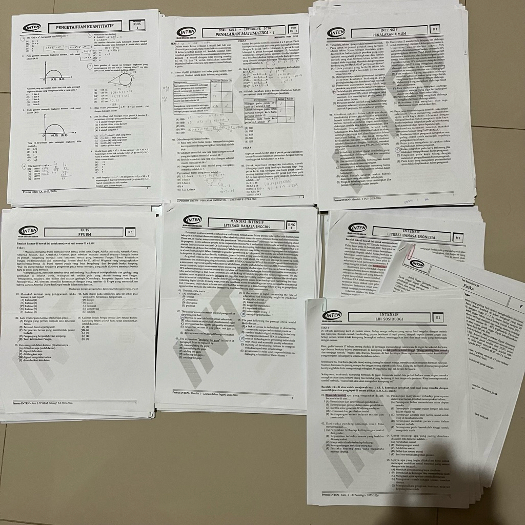 Soal Kuis dan Mandiri INTEN