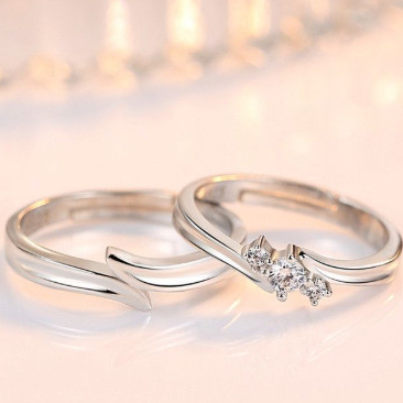 deffansilver Cincin Couple Palladium Asli untuk Nikah & Tunangan - Cincin Pria Halal Non Emas