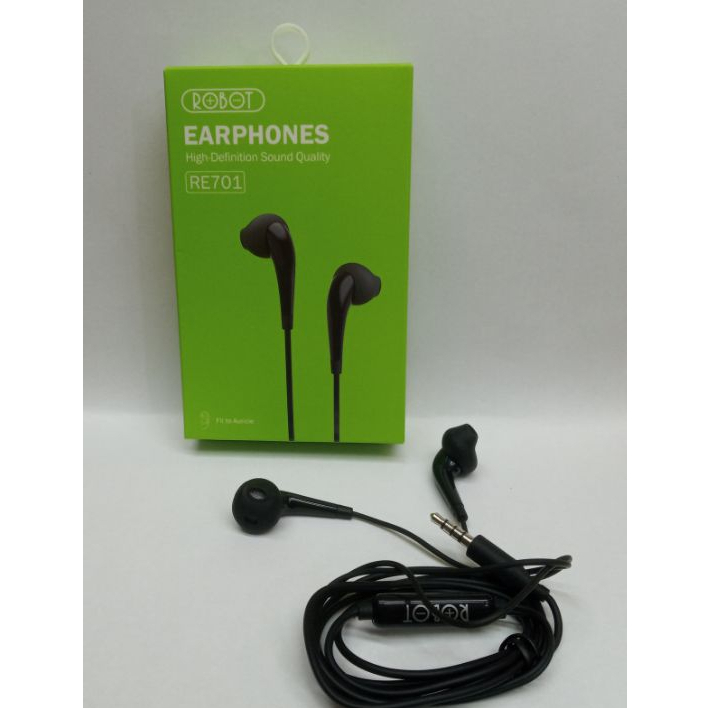 Wired Earphone -- Earphone Kabel RE701 ROBOT ORIGINAL