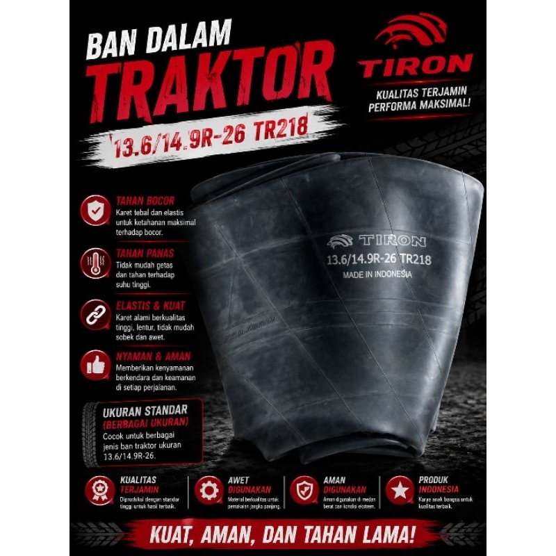 Ban dalam Traktor 13.6-26 cocok untuk iseki, Yanmar,kubota,jonder