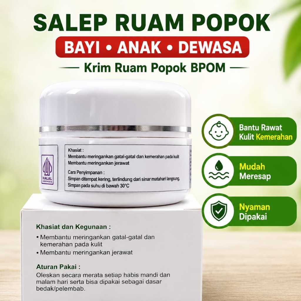 Salep Ruam Popok Bayi Anak & Dewasa | Krim Ruam Popok BPOM