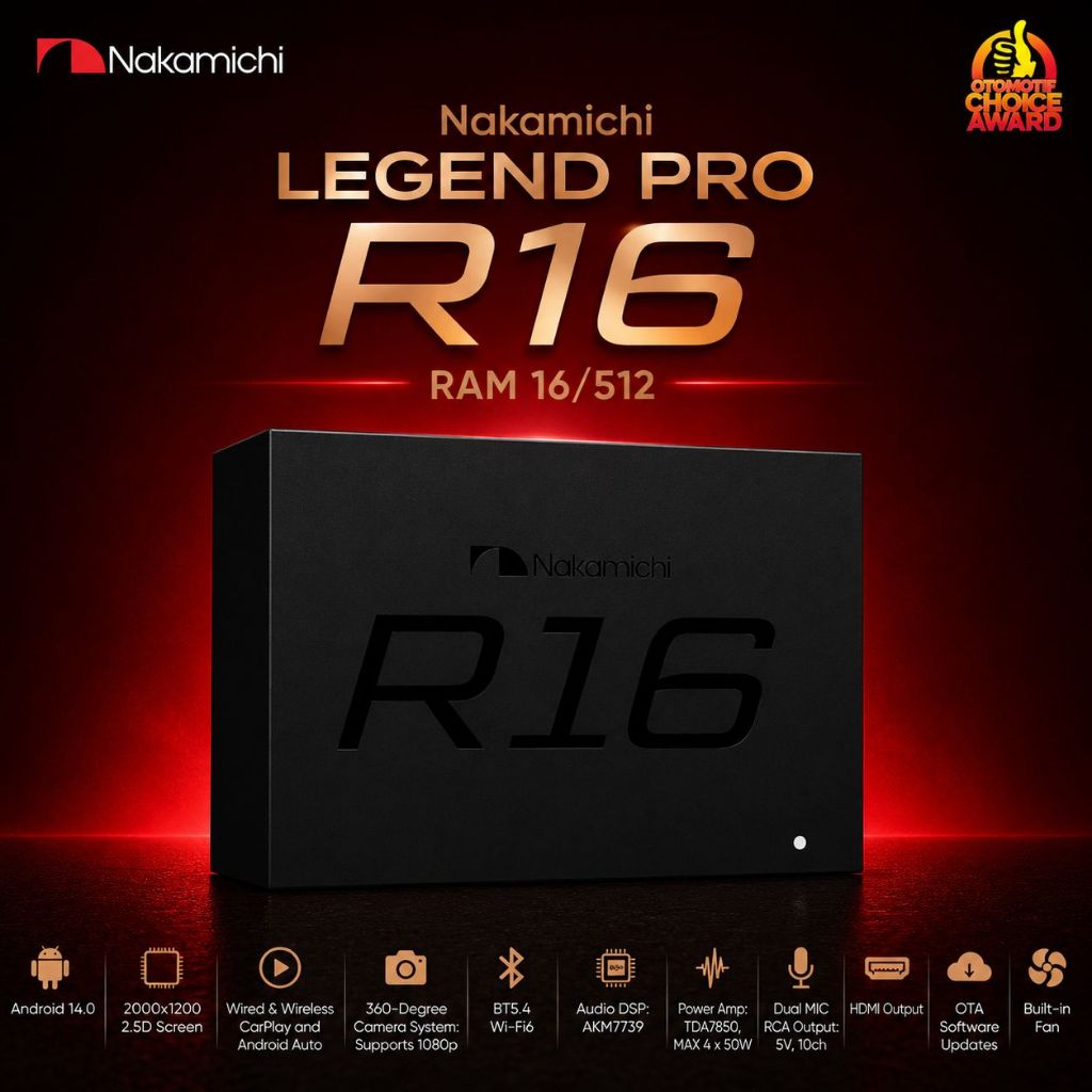 Nakamichi Headunit Legend Pro 16 RAM 16/512