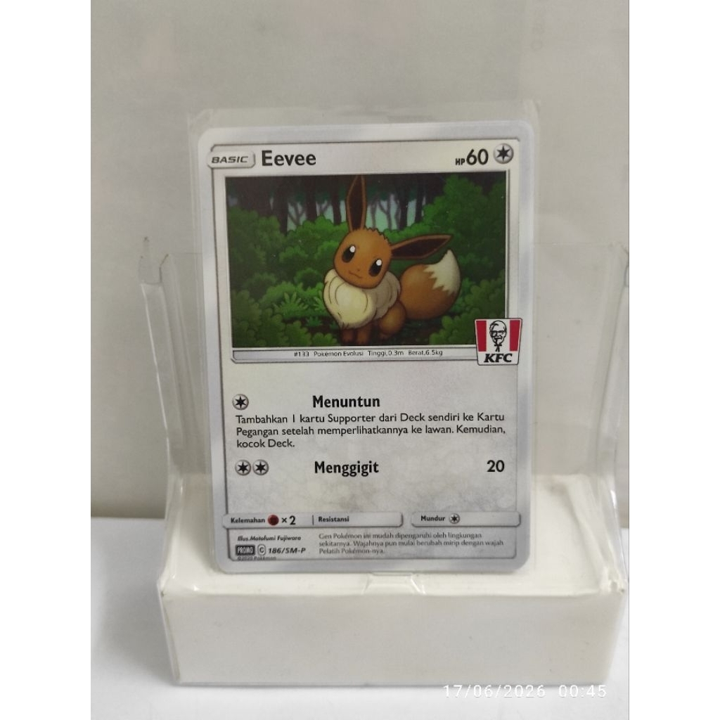 pokemon tcg Eevee promo KFC indonesia