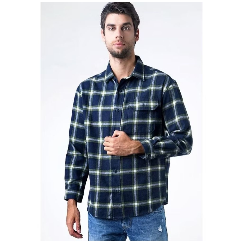 BOMBBOOGIE KEMEJA PRIA FLANEL OUTER WATSON REGULER FIT