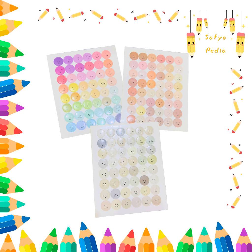 Smiley face sticker emoji / stiker emot