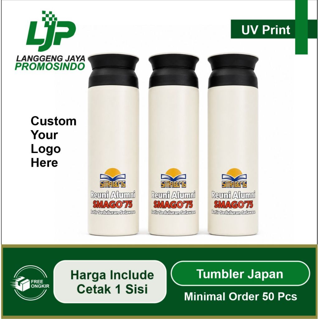 TUMBLER JAPAN STAINLESS STEEL/ TUMBLER TRAVEL JAPAN 500ML/ CUSTOM LOGO/ CUSTOM TUMBLER