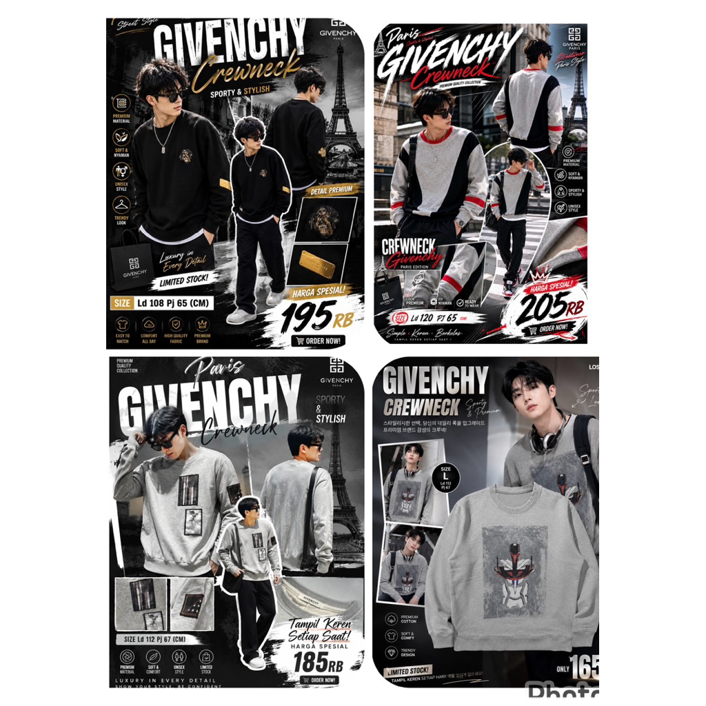 crewneck givenchy collection size on picture