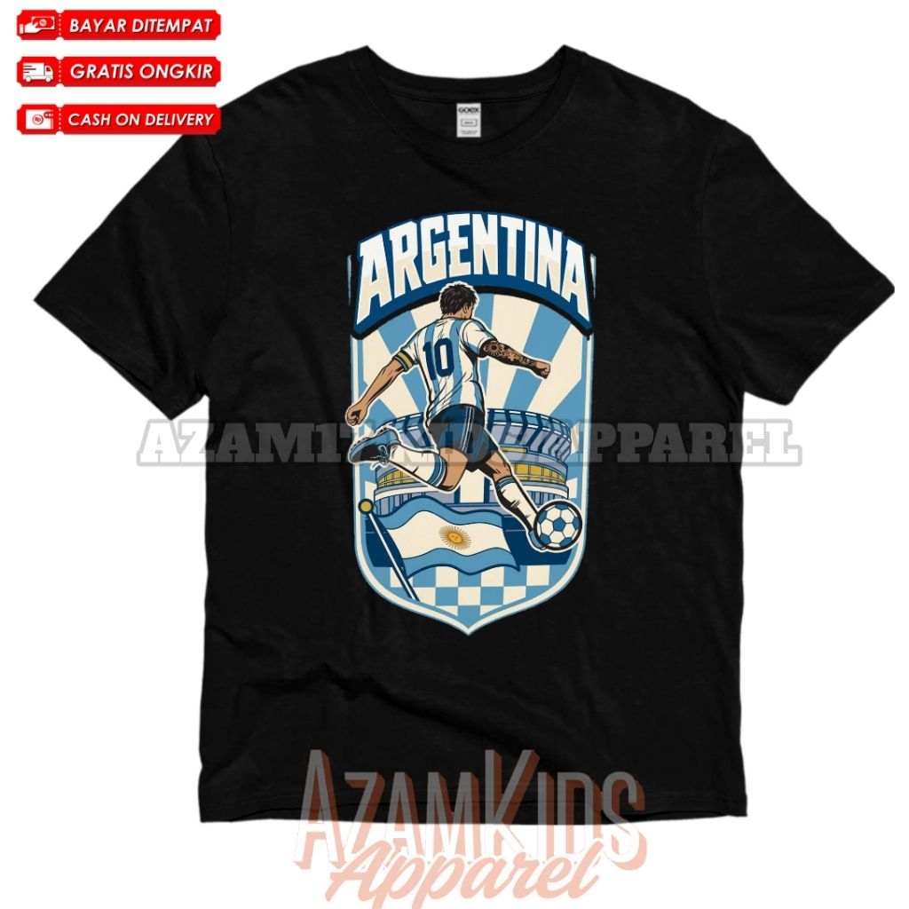 Kaos Anak Baju Anak Timnas Argentina Messi Free Nama / Kaos Tshirt Anak Piala Dunia Timnas Argentina