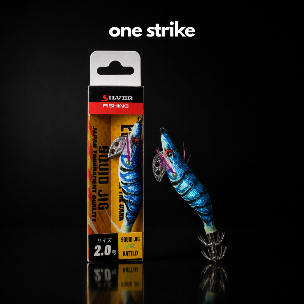 Umpan Pancing Cumi Squid Jig Mini Edgy 2.0 Glow In The Dark