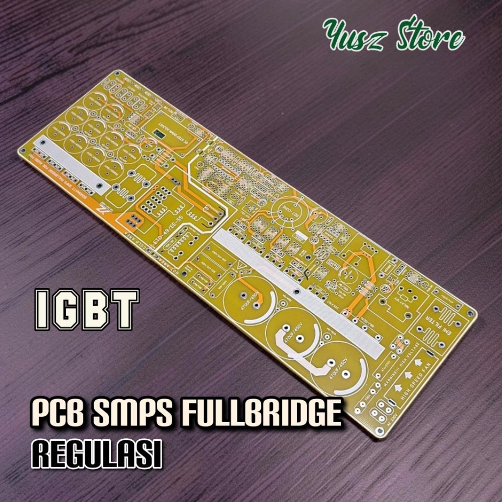 PCB SMPS Fullbridge Regulasi IGBT PCB Fiber Dobel Layer For Audio Power Supply Unit