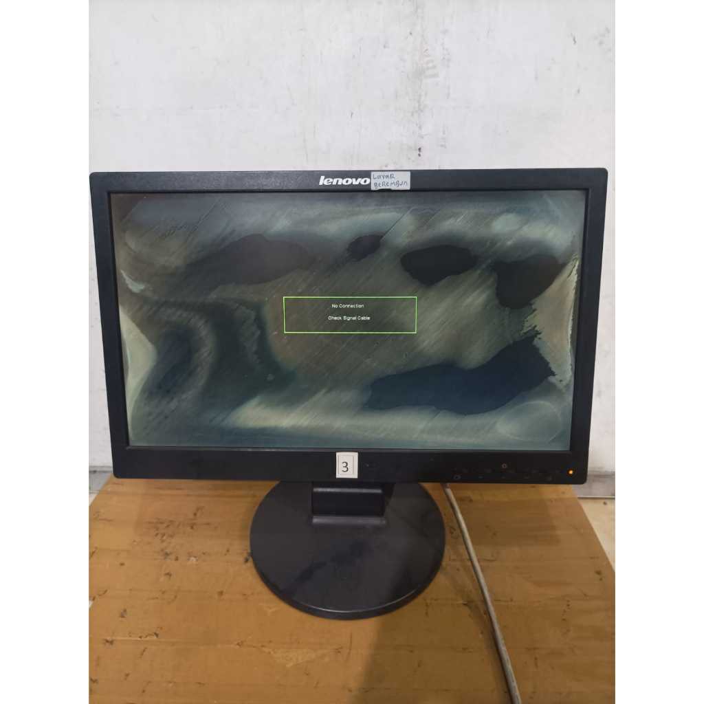 lcd monitor lenovo d186wa kondisi minus layar berembun dalam no3