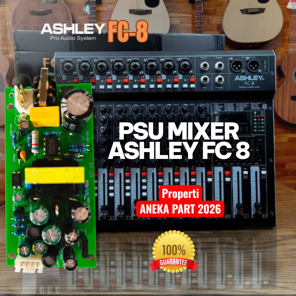 POWER SUPPLY MIXER ASHLEY FC8 PSU AUDIO MIXER ASHLEY FC 8