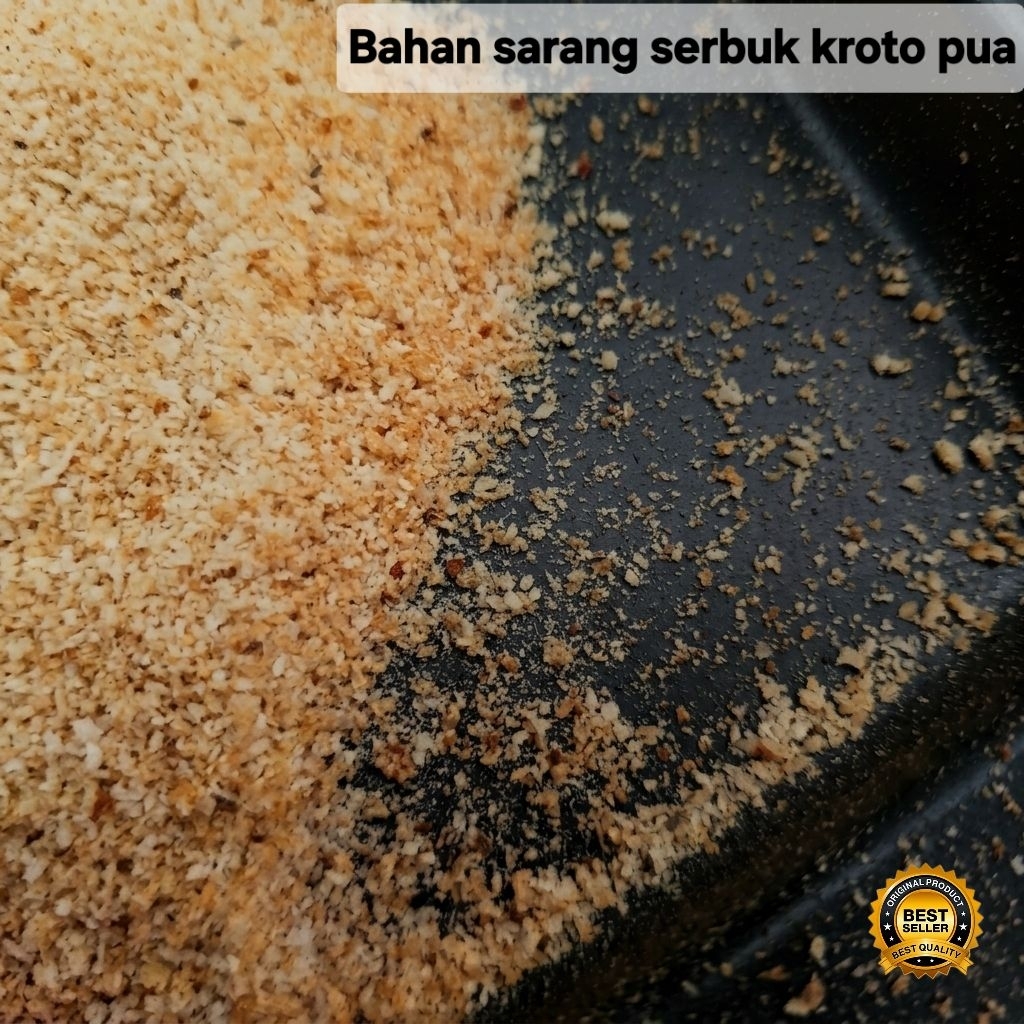Serbuk Pua tepung kroto pua HINGGA 1KG ( Pengganti Kroto, Telur Jangkrik dan Pua ) campuran umpan ik