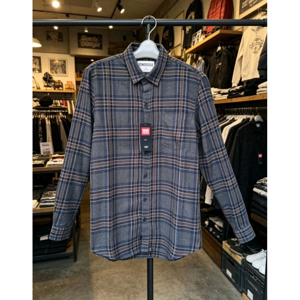 BOMBBOOGIE KEMEJA FLANEL PRIA ORIGINAL STORE REGULER FIT
