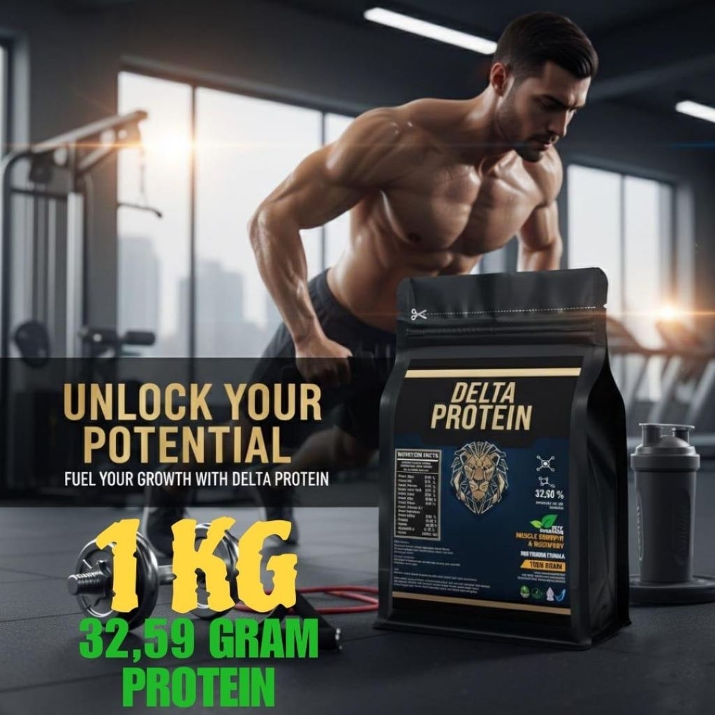 WHEY PROTEIN {BUBUK KEDELAI DELTA PROTEIN 1 KG ( 100% KEDELAI )}