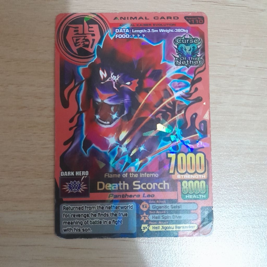 Kartu Animal Kaiser Death Scorch KW