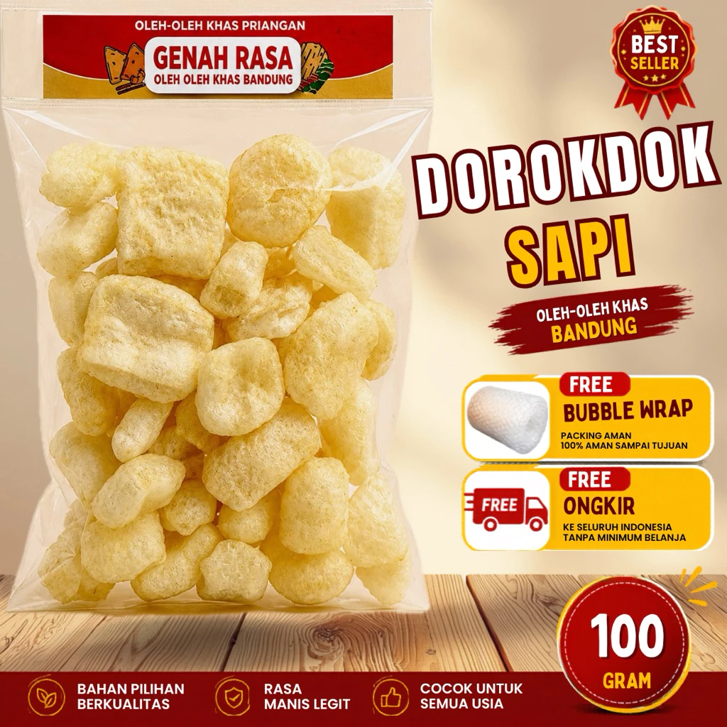 Kerupuk Kulit Sapi Dorokdok 100 g