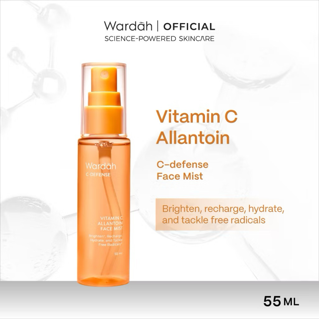 WARDAH C DEFENSE FACE MIST / wardah face mist / wardah c defense vitamin c allantoin face mist / war