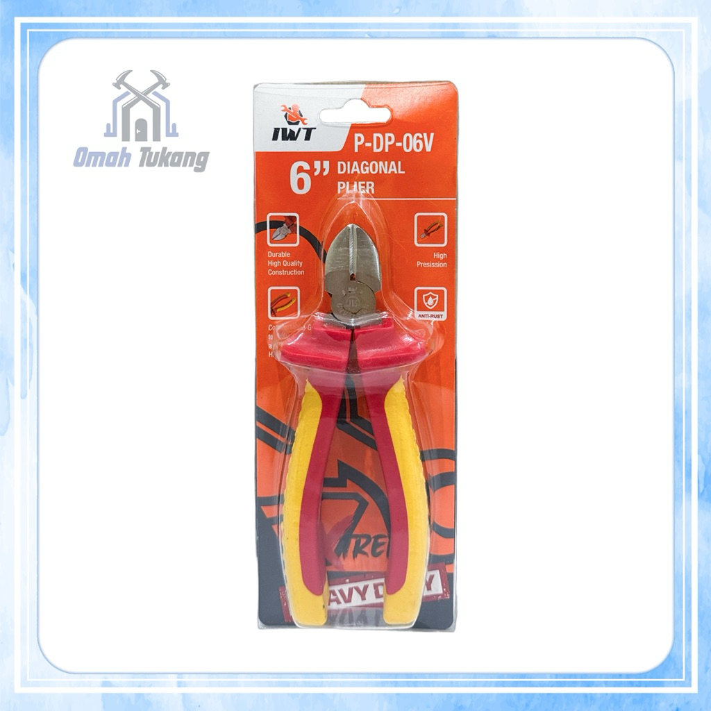 Tang Potong 6” IWT Chrome Vanadium / Diagonal Plier 6” /Tang Potong IWT 6”